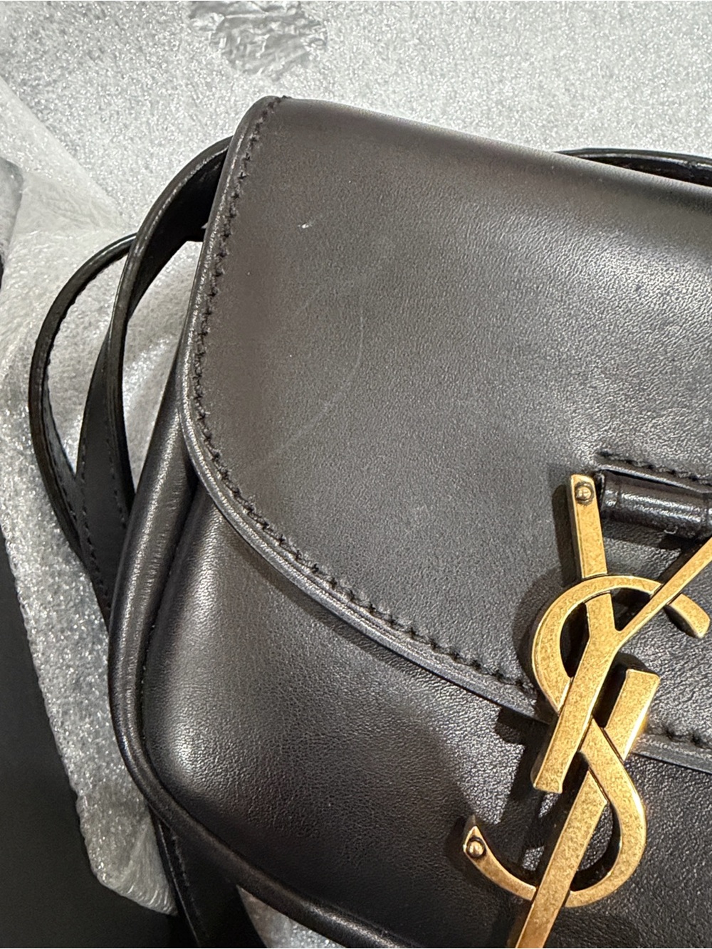 Saint Laurent Black Leather Mini Kaia Crossbody - Picture 5 of 16